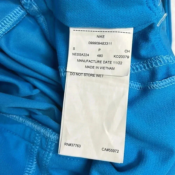 Women’s Nike Tankini Swimsuit Top Size Small Blue NWT - Picture 7 of 8